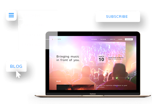 WordPress Website for Event Wedding Planners