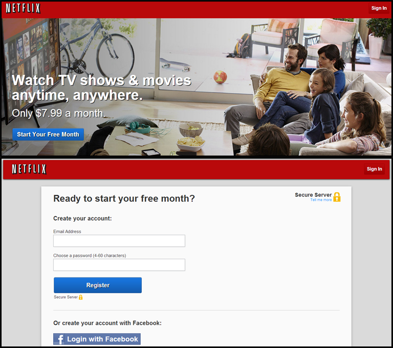 Netflix Signup