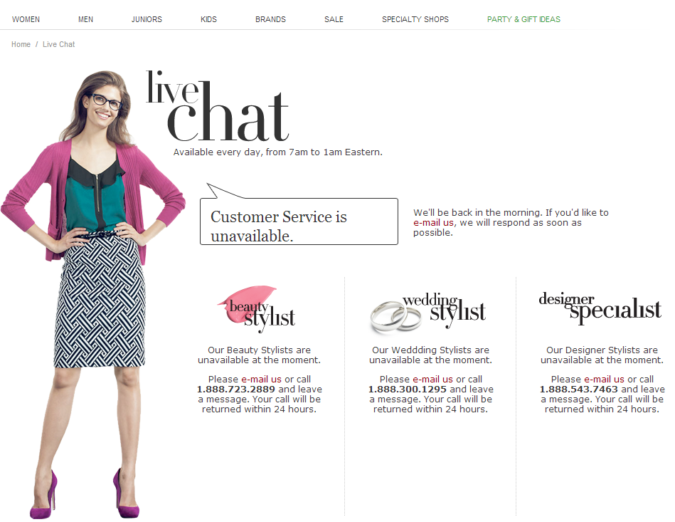 Nordstrom Live Chat