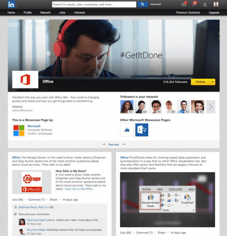 LinkedIn Introduces Showcase Pages