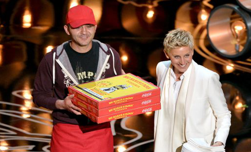 Pizza at the Oscars