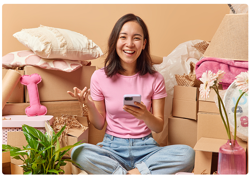 woman satisfied with her results from e-commerce seo services