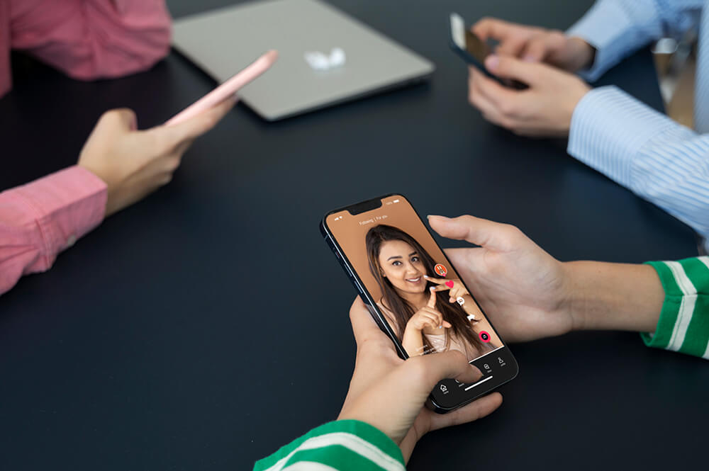 Close-up view of a smartphone screen displaying the Instagram Create a reel menu options