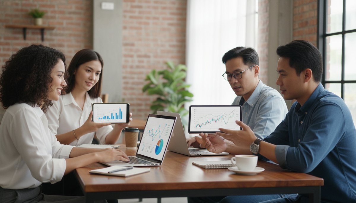 Filipinos engaged in digital activities showcasing the rise of digital consumers.