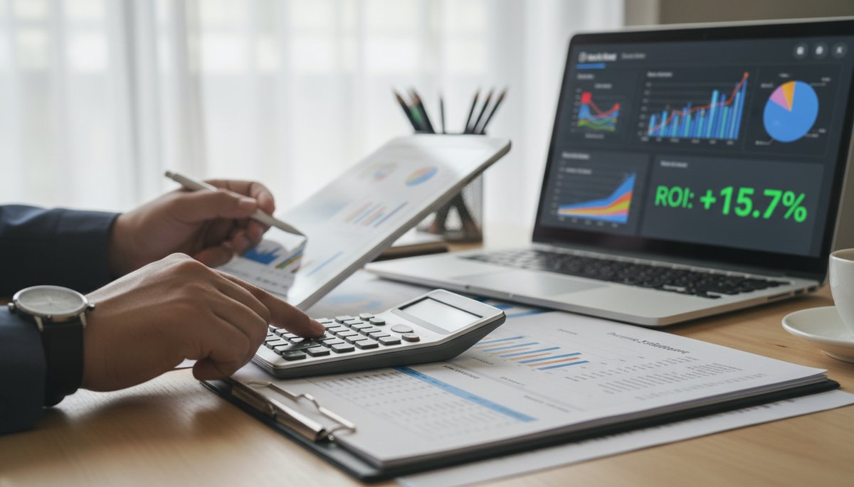 Calculating return on investment (ROI) with financial documents