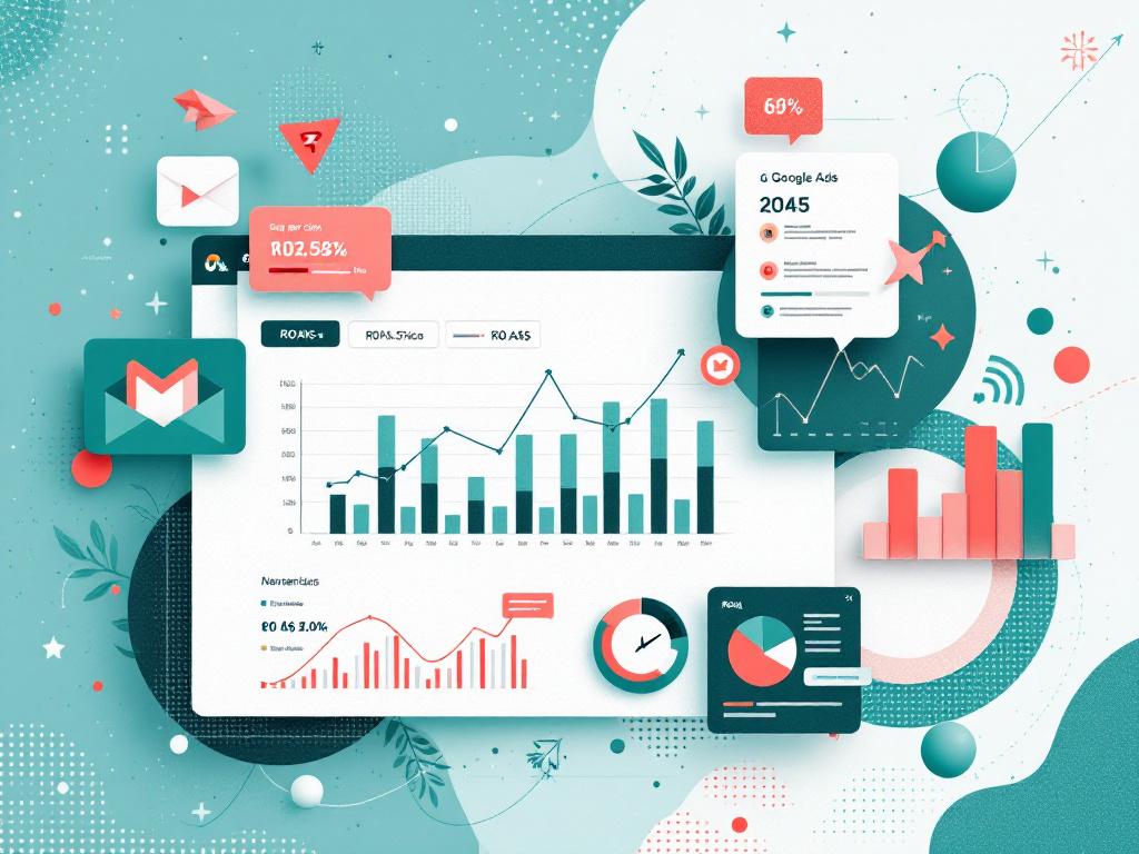PPC advertising KPIs including ROAS and cost per click metrics
