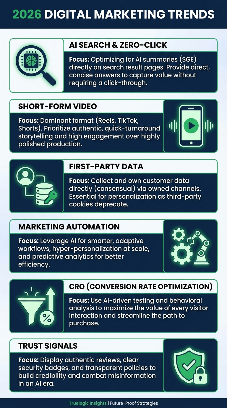 2026 digital marketing trends infographic