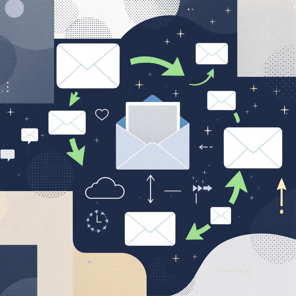 Email and SMS lifecycle marketing automation concept