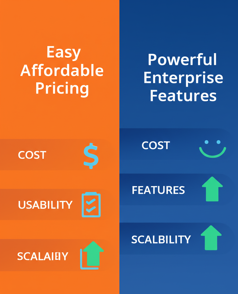 HubSpot vs Salesforce comparison infographic