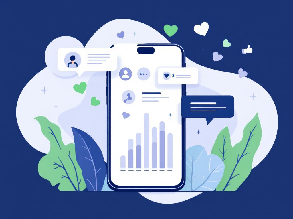Instagram engagement metrics and social media interactions concept