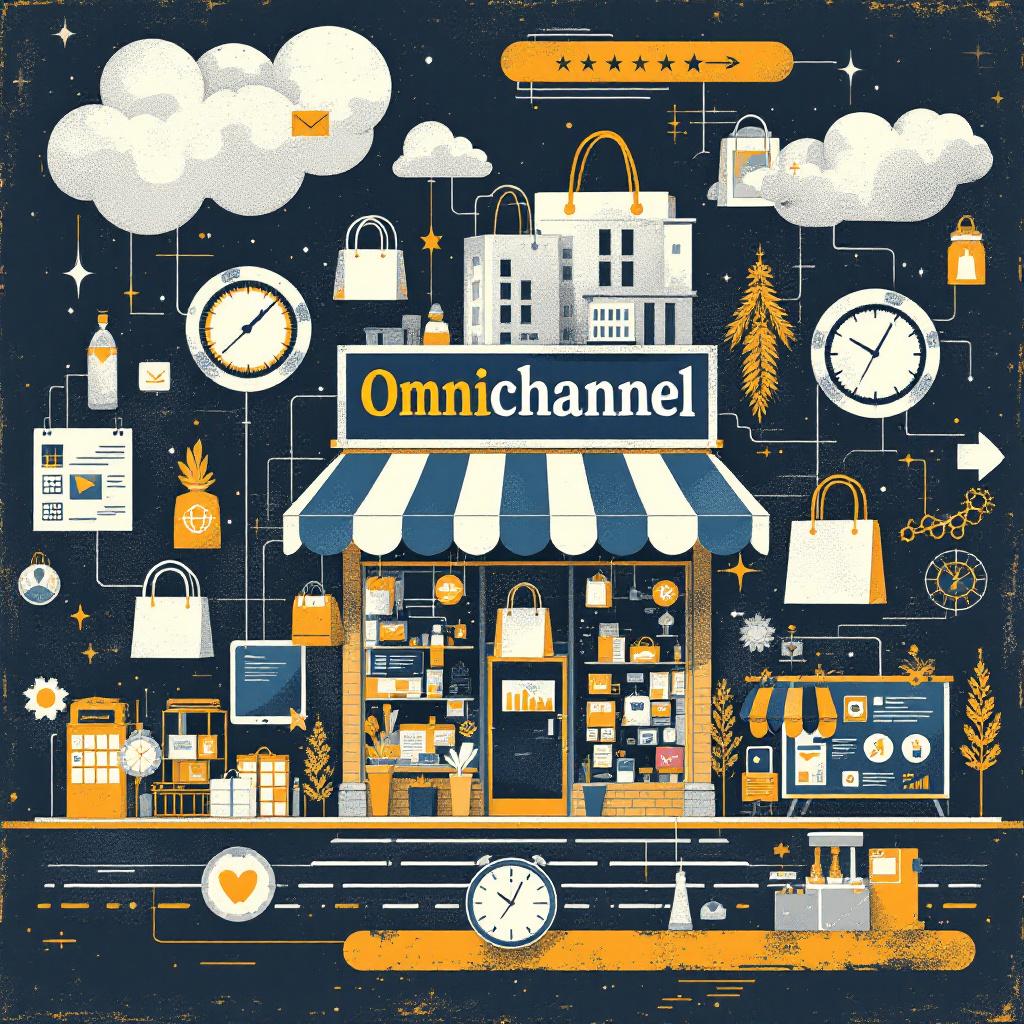 Omnichannel marketing strategy connecting brick-and-mortar retail with digital shopping experiences for Gen X consumers