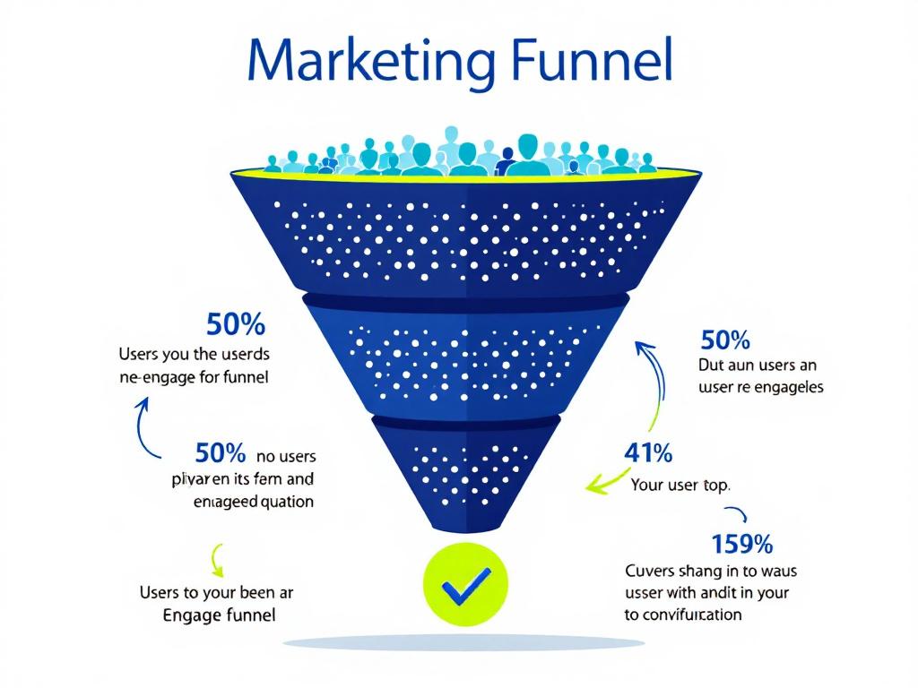 Remarketing funnel showing customer journey stages