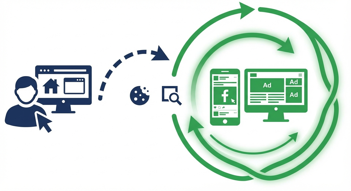 Remarketing and retargeting workflow for re-engaging website visitors