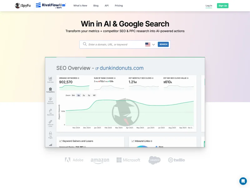 SpyFu PPC competitor research