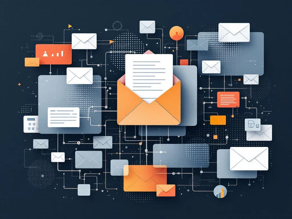 Email automation flow concept