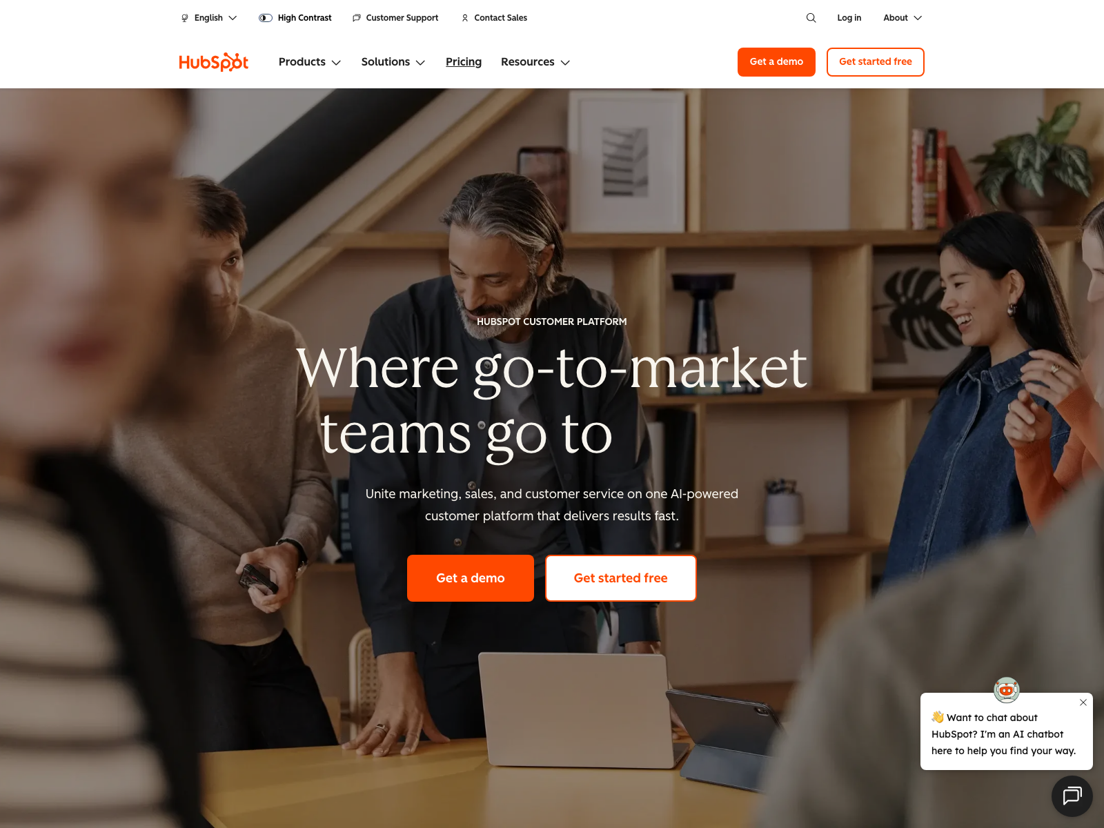 HubSpot platform screenshot