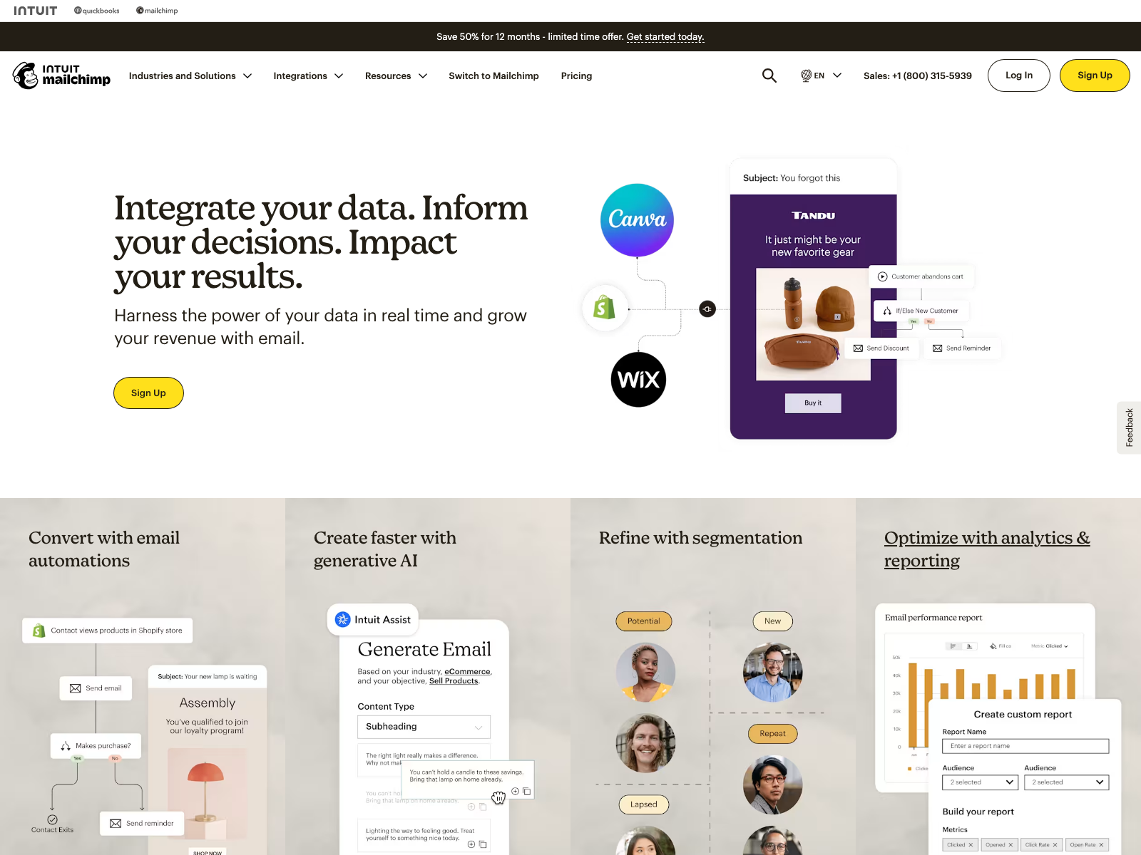 Mailchimp platform screenshot