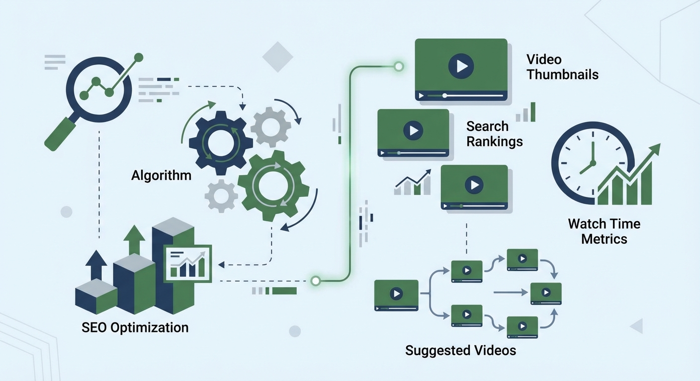 YouTube search algorithm optimization and video SEO ranking factors