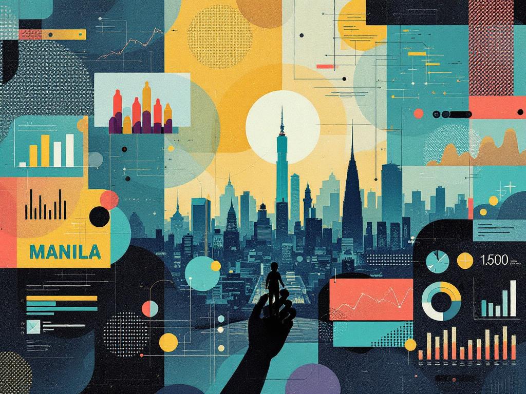 AI SEO in the Philippines visual showing search, AI layers, and digital strategy concepts